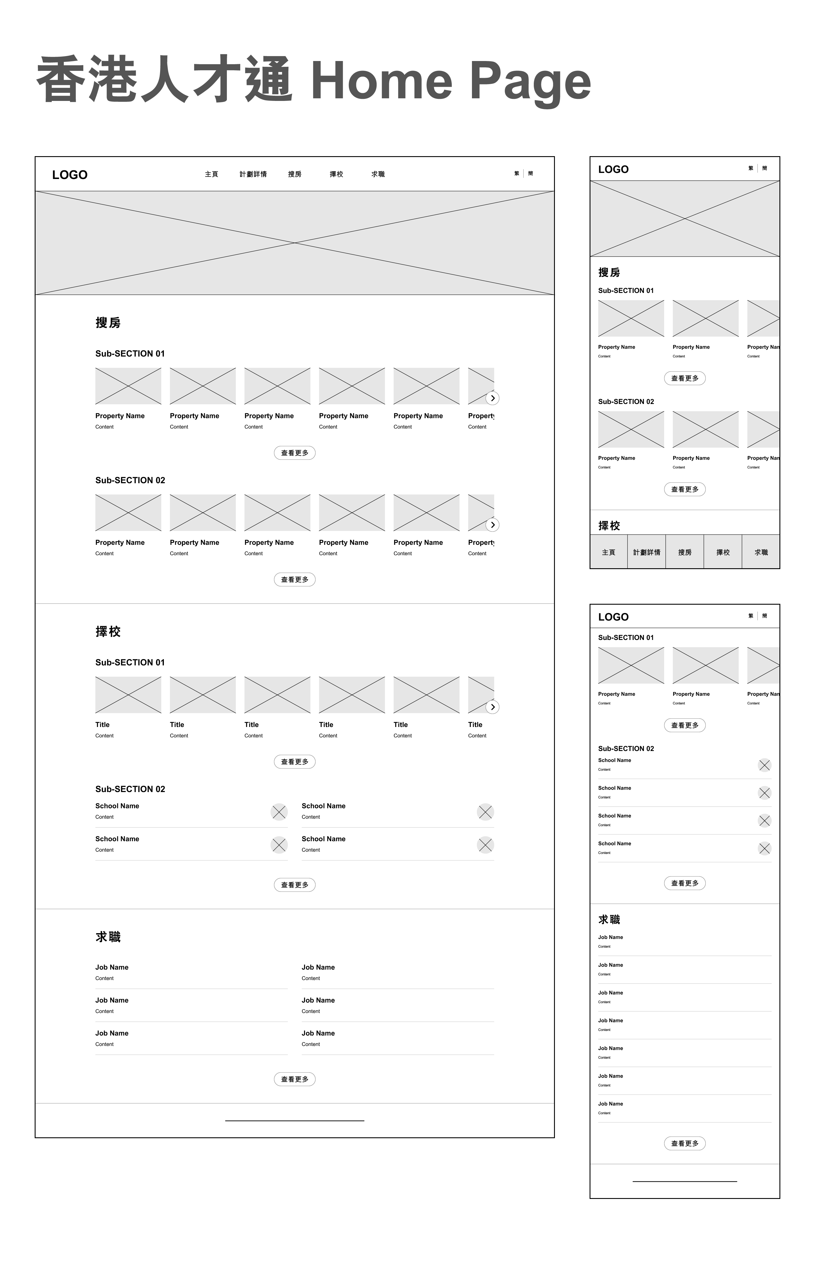 香港人才通 Home Page
